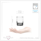 PLATINUX Kieliszki do wódki 50ml (maks. 60ml) Zestaw 6 szklanek kieliszków do tequili kieliszków do wódki 5cl