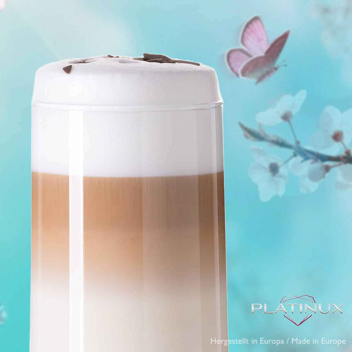 PLATINUX Eleganckie szklanki do picia 360ml (maks. 440ml) Zestaw 6 sztuk Szklanki na wodę Szklanki na sok