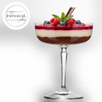 IMPERIAL glass Eckige Sektschalen 260ml Set 4-Teilig "Rio" Champagnergläser aus Crystalline Glas