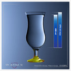PLATINUX Zestaw 6 szklanek koktajlowych 400ml (max. 470ml) Szklanki do drinków Szklanki barowe Hurricane Duże (Żółte)