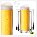 IMPERIAL glass Kölschgläser aus Glas Set 6-Teilig 500ml (max. 630ml) Kölschstangen 0,5L