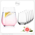 IMPERIAL glass Trinkgläser aus Glas 330ml (max. 450ml) Set 6-Teilig Getränkeglas Wassergläser