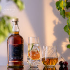 Szklanki do picia IMPERIAL, karbowane, 4 sztuki, ze szkła krystalicznego, 420 ml i 430 ml