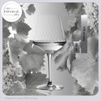 IMPERIAL glass Kieliszki do Chardonnay zestaw 2 sztuk - karbowane kieliszki do białego wina 570ml ze szkła krystalicznego "London"