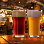IMPERIAL glass Pint Biergläser Set 6 Stück 500ml (max. 700ml) aus Crystalline Glas Spülmaschinenfest
