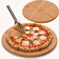 FALKENBERGER Pizzateller Pizzabrett M 2er Set, massive Buche 30 cm x 1,7 cm Handgefertigt