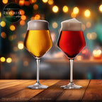 IMPERIAL glass Biergläser Edel 400ml (max. 460ml) Set 6-Teilig aus Crystalline Glas