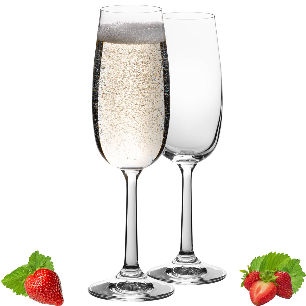 PLATINUM Kieliszki do szampana 150ml (max. 180ml) Kufelki do szampana ze szkła krystalicznego Zestaw 2-częściowy Można myć w zmywarce