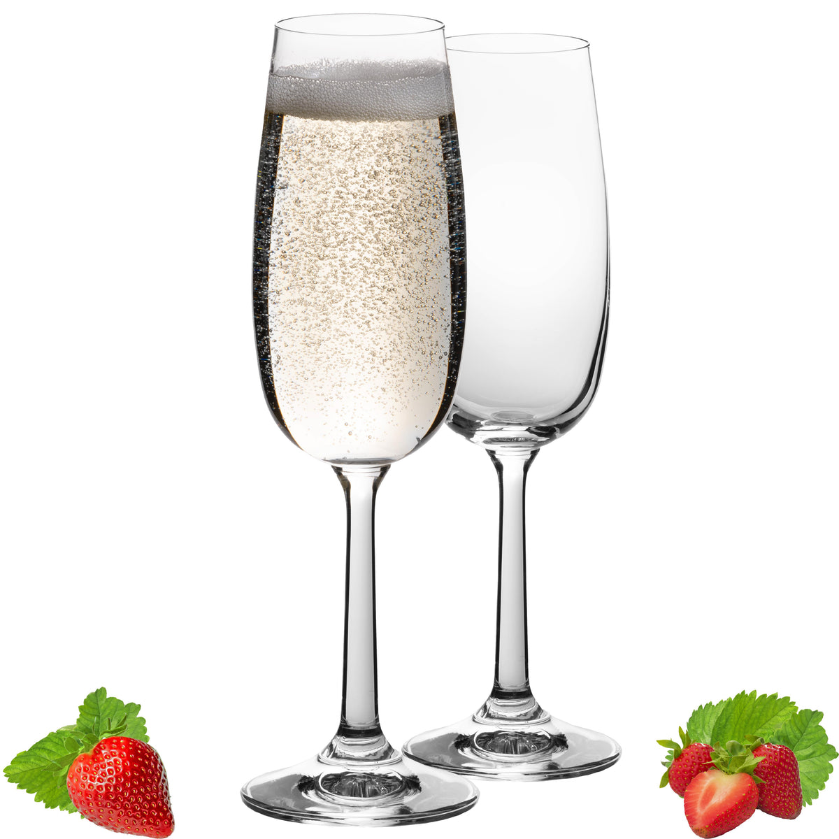 PLATINUM Kieliszki do szampana 150ml (max. 180ml) Kufelki do szampana ze szkła krystalicznego Zestaw 2-częściowy Można myć w zmywarce