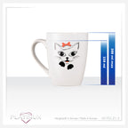 Filiżanka do kawy PLATINUX z uchwytem 250ml (max. 300ml) z motywem kota "Bella"