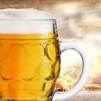 PLATINUX Szklanki do piwa z uchwytem 500ml (max.610ml) szklane, 6-częściowy zestaw, szklanka do piwa, kufel do piwa, kufel z miarką