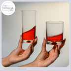 IMPERIAL glass Zestaw szklanek 12-częściowy – Szklanki do wody i soków 420ml i 360ml – Bezołowiowe szkło krystaliczne, można myć w zmywarce – wysokie i niskie szklanki
