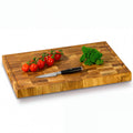 FALKENBERGER Stirnholz Schneidebrett aus massiver Eiche 50 × 35 × 4 cm XL Handgefertigt