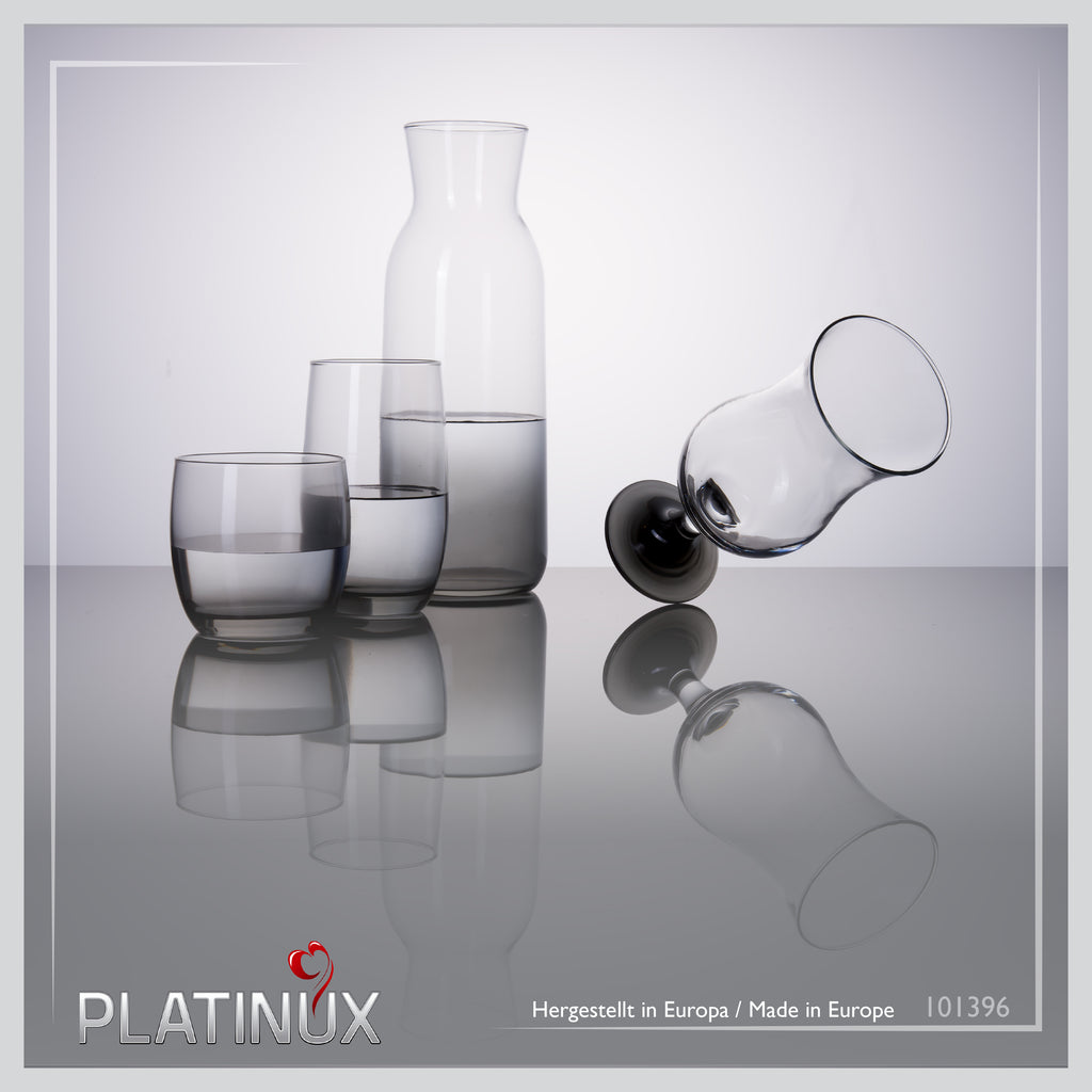 PLATINUX Karafka szklana z efektem Ombre w kolorze czarnym 1L (maks. 1130ml)