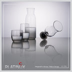 PLATINUX Karafka szklana z efektem Ombre w kolorze czarnym 1L (maks. 1130ml)