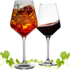 IMPERIAL szklanki do aperitifu, zestaw 2x 580 ml, ze szkła kryształowego, można myć w zmywarce, „Ateny”
