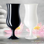 PLATINUX Zestaw 6 szklanek do koktajli Black&White 400ml (maks. 470ml) Szklanki do drinków Szklanki barowe