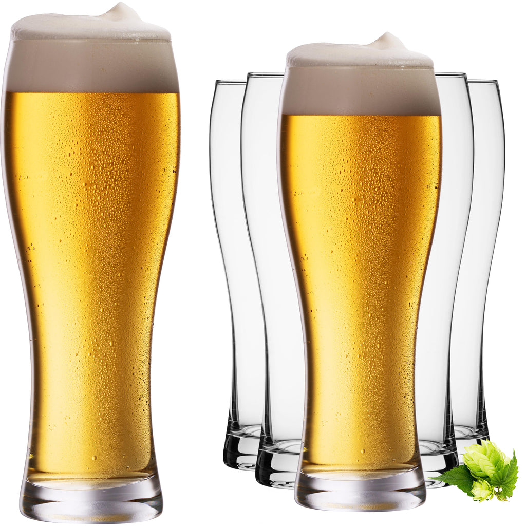 IMPERIAL glass Weizengläser aus Glas 500ml (max. 700ml) Set 6 Stück Spülmaschinenfest