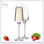 IMPERIAL glass Sektkelche 220ml Serie "Athen" Set 2-Teilig Sektgläser aus Crystalline Glas