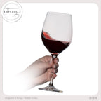 IMPERIAL glass Bauchige Rotweingläser 550ml Set 2-Teilig "Havanna" Burgundergläser aus Crystalline Glas