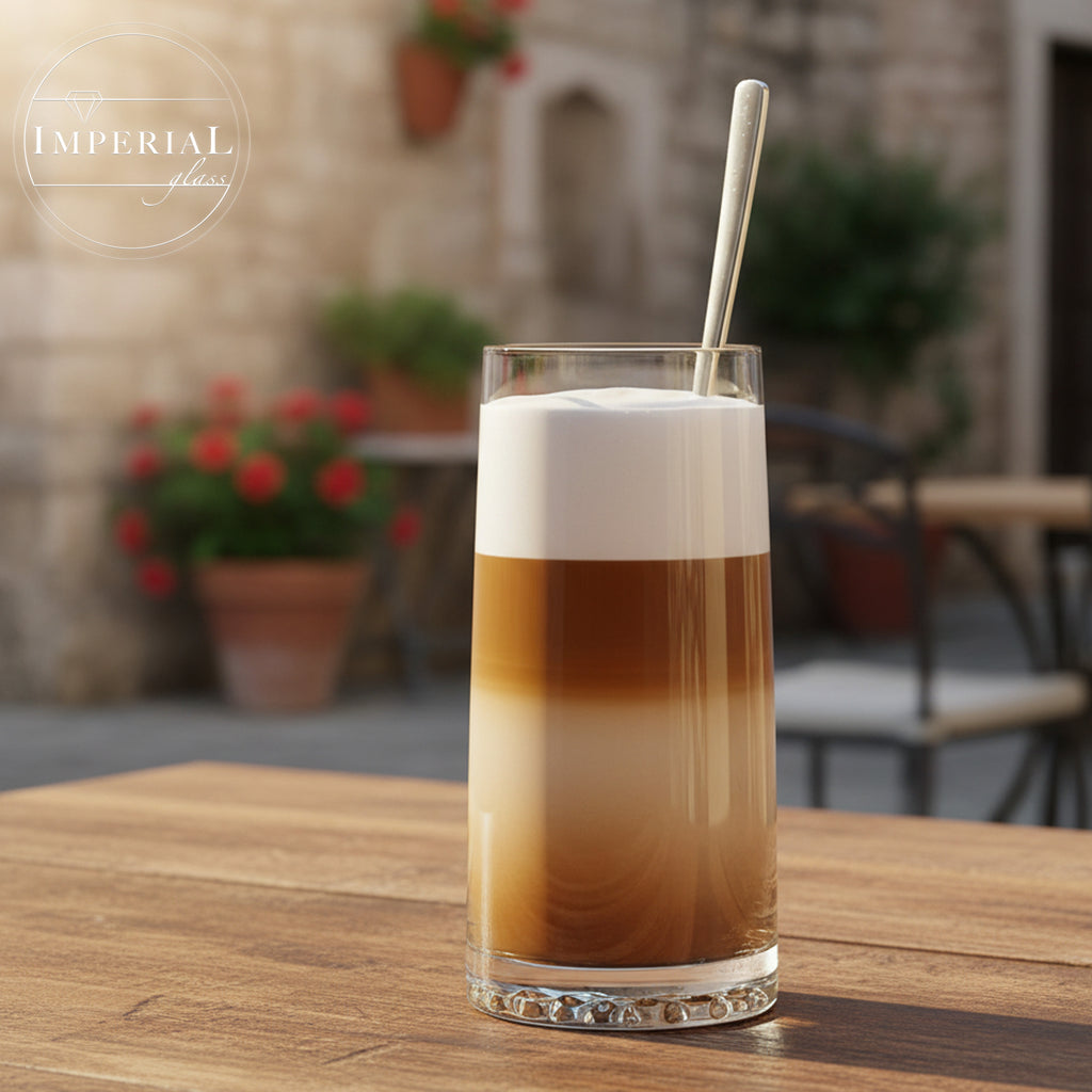 IMPERIAL glass Trinkgläser 6er Set "Faro" - Wassergläser aus Crystalline Glas 530ml, strukturierter Boden spülmaschinenfest