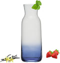 PLATINUX Karafka szklana z efektem ombre w kolorze ciemnoniebieskim, 1L (maks. 1130ml)
