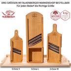 FALKENBERGER Krauthobel S massive Buche, Maße 36 × 13,5 × 3,5 cm Handgefertigt