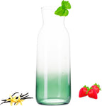 Karafka PLATINUX ze szkła z efektem zielonego ombre, 1 l (maks. 1130 ml)