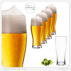 IMPERIAL glass Biergläser 500ml (max. 640ml) Set 6-Teilig 0,5L aus Glas