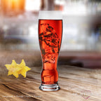PLATINUX Wysokie szklanki do piwa 500ml (maks. 600ml) Zestaw 6-częściowy Szklanki do piwa pszenicznego ze szkła 0,5L