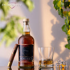 PLATINUX Szklanki do whisky 290ml Kształt X Zestaw 2 sztuki Szklanki do szkockiej ze szkła Seria "CrossLine" Można myć w zmywarce