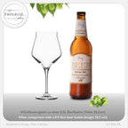 IMPERIAL glass Biergläser Edel 400ml (max. 460ml) Set 6-Teilig aus Crystalline Glas