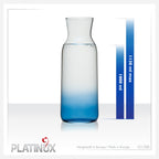 PLATINUX Karafka szklana z efektem ombre w kolorze ciemnoniebieskim, 1L (maks. 1130ml)