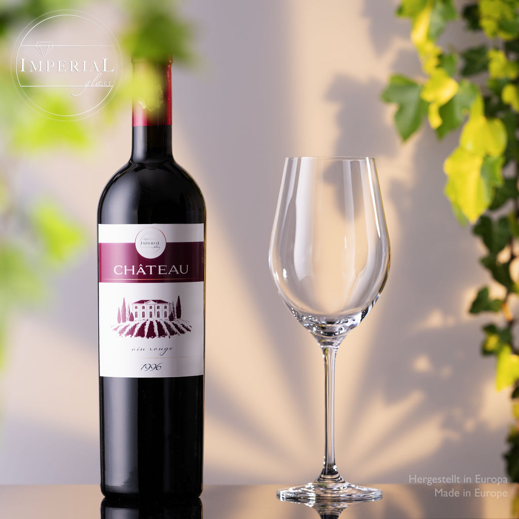 IMPERIAL glass Rotweingläser 300ml Set 6-Teilig "Sydney" Bordeauxgläser aus Crystalline Glas Weinglas Spülmaschinenfest
