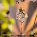 IMPERIAL glass Gin Tonic Gläser 6er Set 570ml bauchiges Gin Ballonglas aus Crystalline Glas Spülmaschinenfest