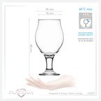 PLATINUX Zestaw 6 szklanek do piwa typu tulipan o pojemności 500 ml (maks. 560 ml) Szklanki do piwa pilzneńskiego Tulipan