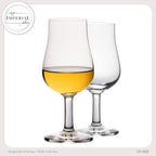 IMPERIAL Nosing Glas Zestaw 2 sztuk - Kieliszki do degustacji whisky i brandy 120ml Krystaliczne szkło Można myć w zmywarce