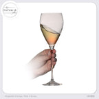 IMPERIAL glass Tropfenförmige Weißweingläser 350ml "Paris" Set 4-Teilig Weingläser aus Crystalline Glas