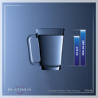 PLATINUX Szklanki do herbaty ze szkła z uchem Szklanki do kawy 220ml (maks. 280ml) Zestaw 6-częściowy