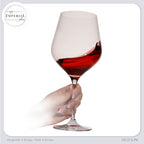 IMPERIAL glass Große Rotweingläser 920ml Set 6-Teilig "Sydney" Burgundergläser aus Crystalline Glas Weinglas Spülmaschinenfest