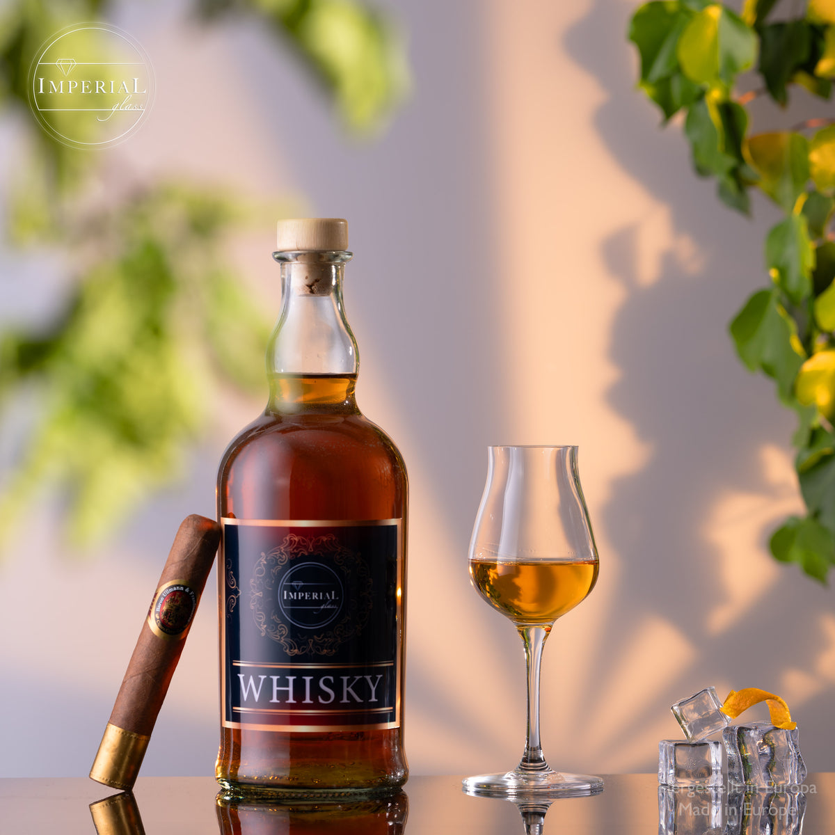 IMPERIAL Nosing Glass 110ml Tasting Glass for Whisky & Cognac made from Crystalline Glass Set of 2 Dishwasher Safe