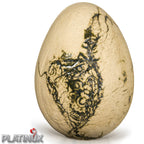 PLATINUX Jajo dekoracyjne kamionkowe zielone 11,5x16,5cm