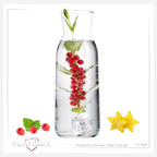 PLATINUX Karafka szklana 1000ml (maks. 1130ml) karafka na wodę