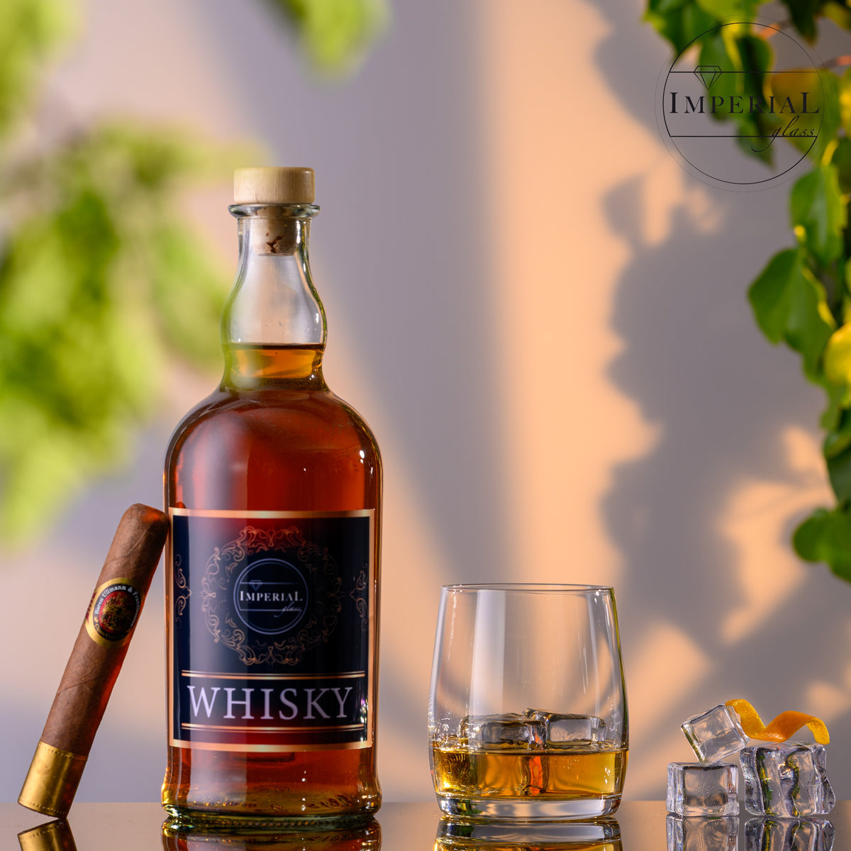 IMPERIAL glass Kompletny zestaw 12 szklanek o pojemności 340ml i 440ml, Szklanki do napojów z długimi i krótkimi szklankami do whisky, Szklanki szklane, można myć w zmywarce