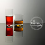 Szklanki IMPERIAL 6 sztuk 420 ml, można myć w zmywarce - szklanki do wody ze szkła krystalicznego bezołowiowego - szklanki do long drinków z ozdobnym dnem