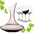 IMPERIAL Weindekanter mit 4er Set Rotweingläser aus Crystalline Glas Serie Athen 2100ml/580ml