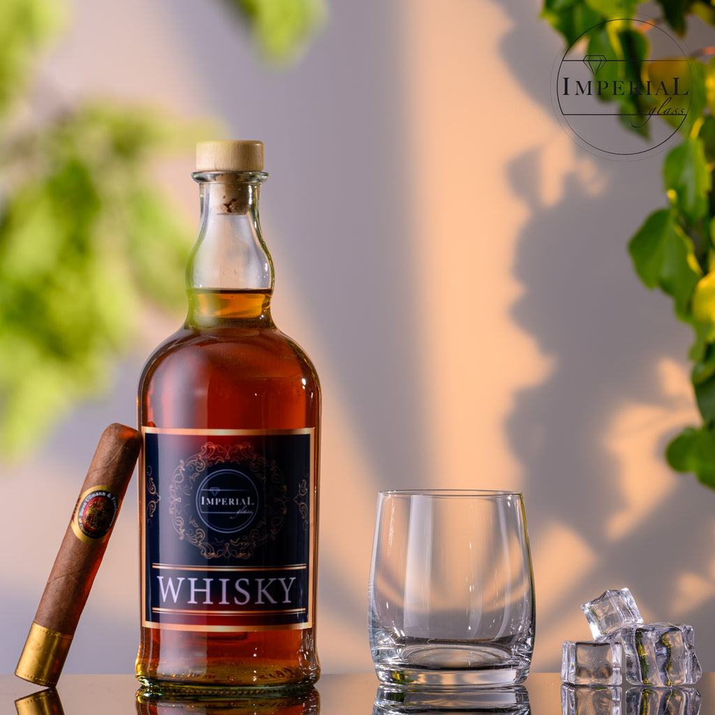 IMPERIAL glass Szklanki do whisky 2 sztuki 340ml - Szklanki do napojów szklane nadające się do mycia w zmywarce