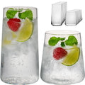 IMPERIAL glass Trinkgläser aus Glas Set 450ml & 550ml 12 Teilig Wassergläser groß