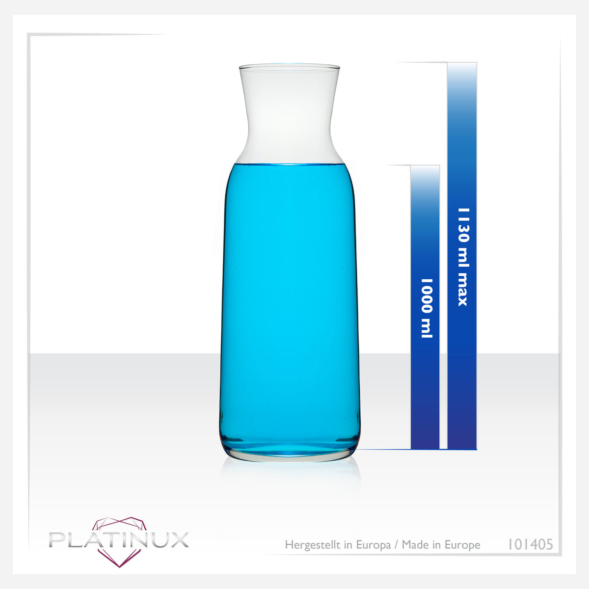 PLATINUX Karafka szklana 1000ml (maks. 1130ml) karafka na wodę