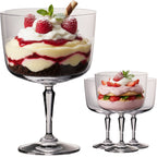 IMPERIAL glass Dessertschalen Set 4x Dessertglas auf Fuß aus Crystalline Glas, spülmaschinengeeignet Serie "Rio"